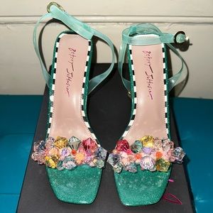 Betsey Johnson Brodie Turquoise heels